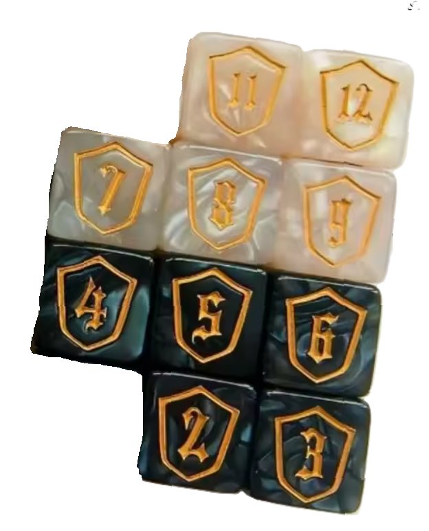 Set Contadores de Escudo 16mm MTG - (1-6 7-12)