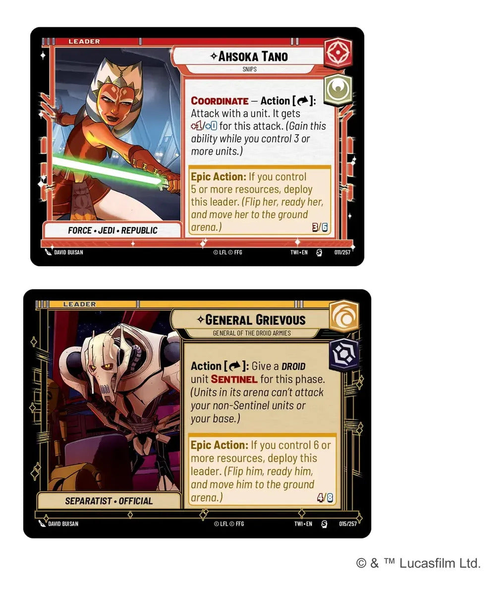 Star Wars Twilight Of The Republic Two Player Starter Esp.