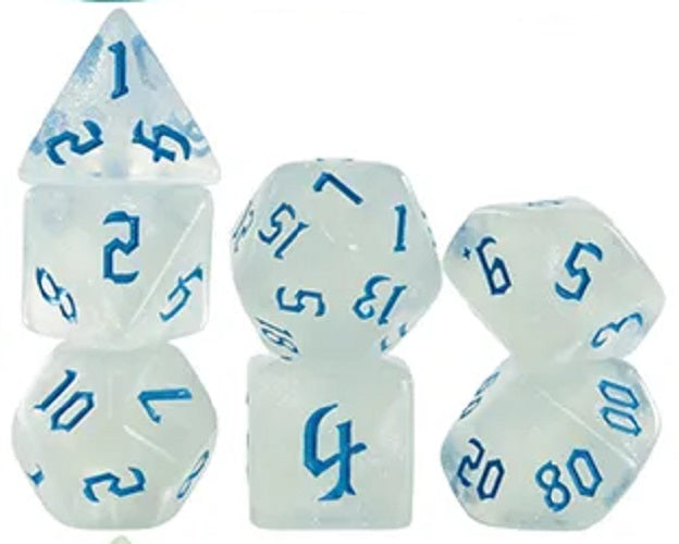 Set 7 Dados Poliedricos de Rol RPG Traslucidos