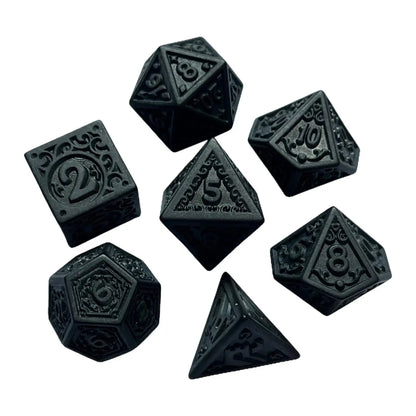 Set de 7 dados de Rol Texturizados