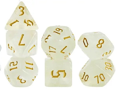 Set 7 Dados Poliedricos de Rol RPG Traslucidos