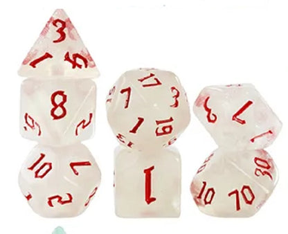 Set 7 Dados Poliedricos de Rol RPG Traslucidos