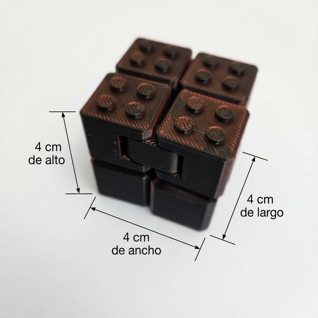 Cubo Infinito Descompresión. Sensorial Antiestrés Fidget Cubes