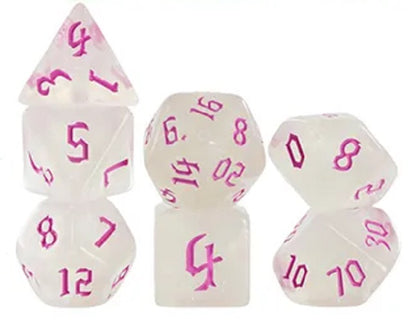 Set 7 Dados Poliedricos de Rol RPG Traslucidos