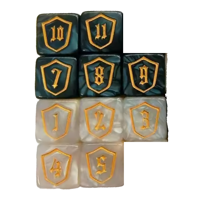 Set Contadores de Escudo 16mm MTG - (1-6 7-12)
