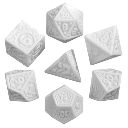 Set de 7 dados de Rol Texturizados