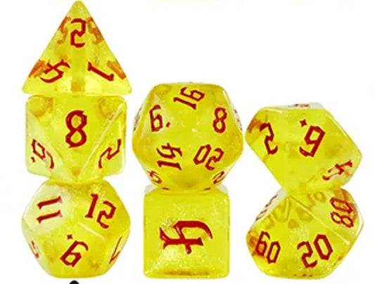Set 7 Dados Poliedricos de Rol RPG Traslucidos