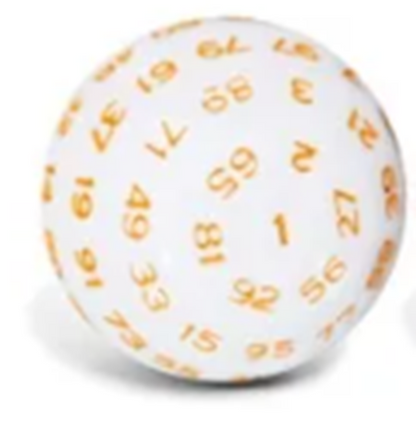 Dados Poliedricos 100 Lados D100 RPG Rol (49mm)