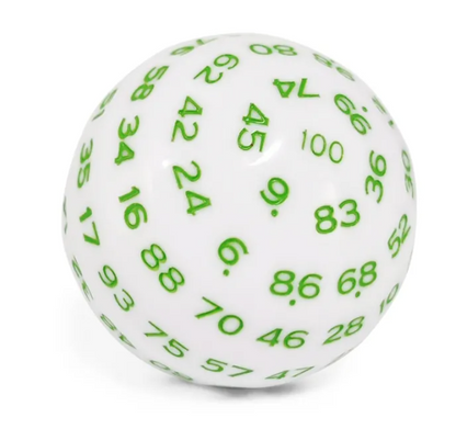 Dados Poliedricos 100 Lados D100 RPG Rol (49mm)