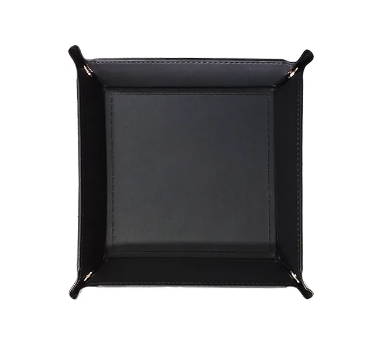 Bandeja Cuadrada Plegable para Dados de Rol – Ecocuero