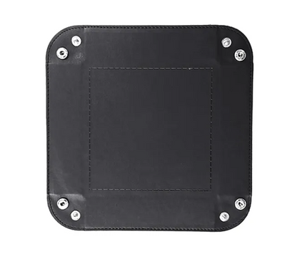 Bandeja Cuadrada Plegable para Dados de Rol – Ecocuero