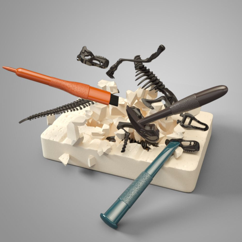 Juego De Excavación Mamut Con Herramientas Juguete Educativo