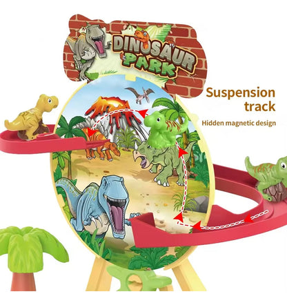 Pista Deslizamiento Rueda Engranajes Dinosaurios