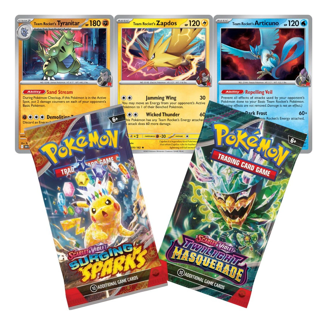 Cartas Pokemon Tcg - Zapdos Articuno Tyranitar Cards Ingles