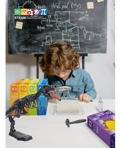 Juego De Excavación Mamut Con Herramientas Juguete Educativo