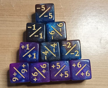 Set Pack 10 Dados D6 Contadores Magic Mtg Matematicas 16mm