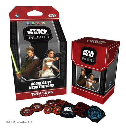 Star Wars: Unlimited Tcg Twin Suns Deck Display: 4 Mazos Mul