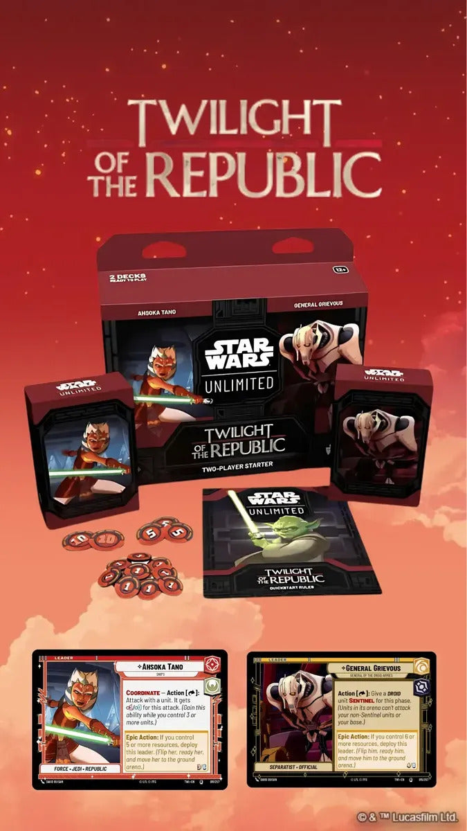 Star Wars Twilight Of The Republic Two Player Starter Esp.