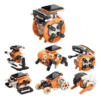 Set De Construcción 7 Robots Solares Juguete Educativo