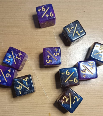 Set Pack 10 Dados D6 Contadores Magic Mtg Matematicas 16mm