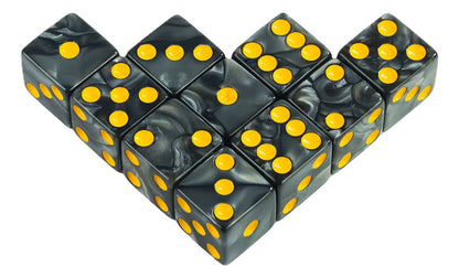 Pack 10 Dados D6 16mm Esquina Redonda, Juego De Dados