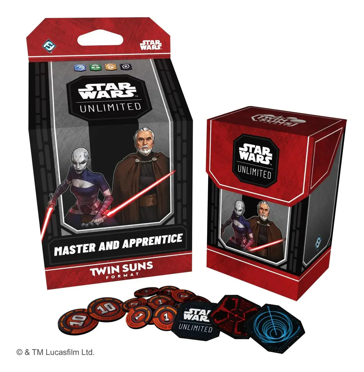 Star Wars: Unlimited Tcg Twin Suns Deck Display: 4 Mazos Mul