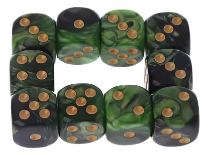 Pack 10 Dados D6 16mm Esquina Redonda, Juego De Dados