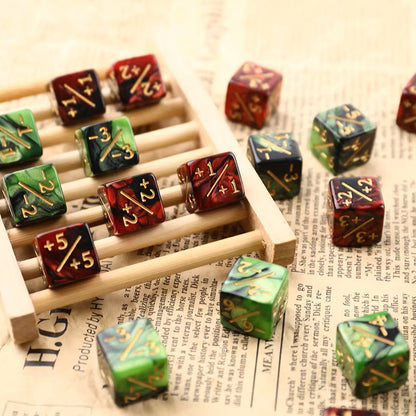 Set Pack 10 Dados D6 Contadores Magic Mtg Matematicas 16mm