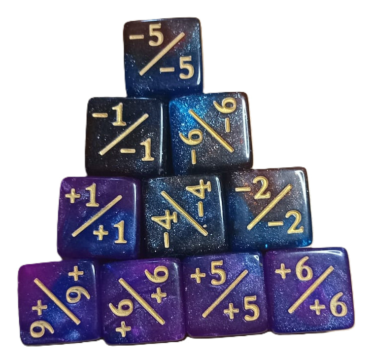 Set Pack 10 Dados D6 Contadores Magic Mtg Matematicas 16mm