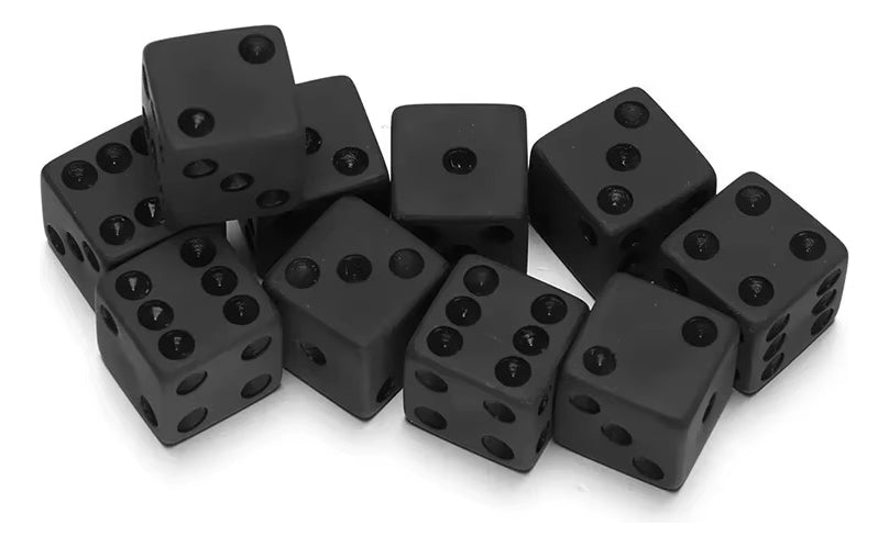 Pack 10 Dados D6 16mm Esquina Redonda, Juego De Dados