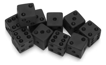 Pack 10 Dados D6 16mm Esquina Redonda, Juego De Dados