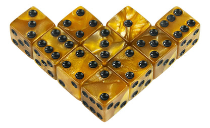 Pack 10 Dados D6 16mm Esquina Redonda, Juego De Dados