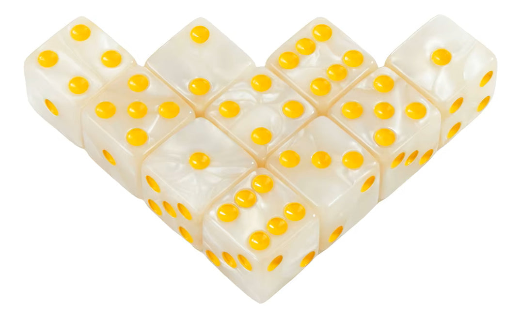 Pack 10 Dados D6 16mm Esquina Redonda, Juego De Dados