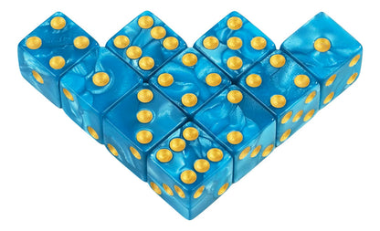 Pack 10 Dados D6 16mm Esquina Redonda, Juego De Dados
