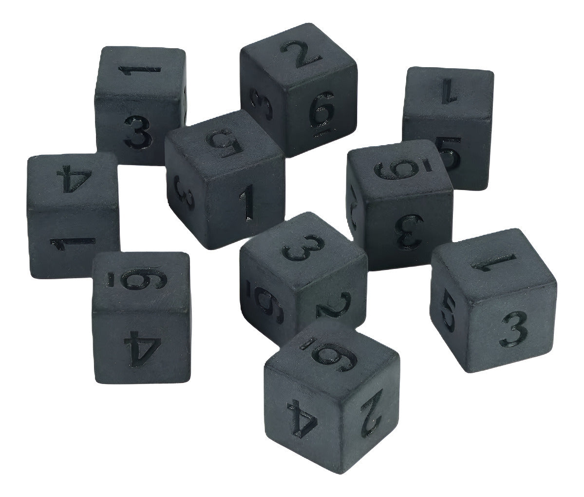 Pack 10 Dados D6 16mm Esquina Redonda, Juego De Dados
