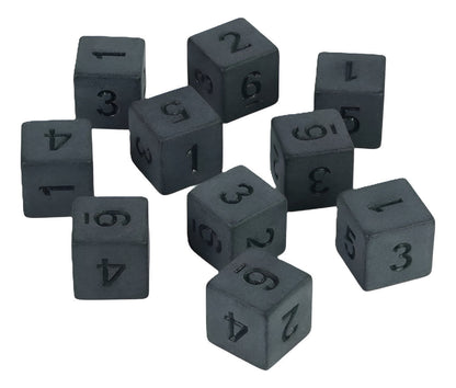 Pack 10 Dados D6 16mm Esquina Redonda, Juego De Dados
