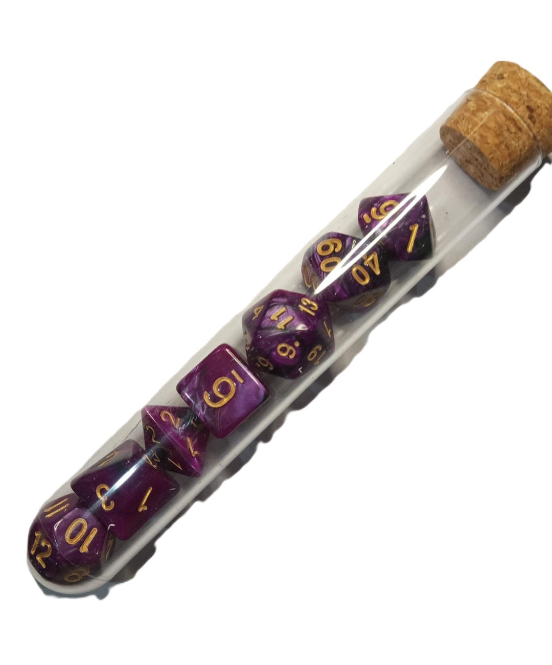 Esencias de Criaturas Místicas - Set Poliédrico de 7 Dados para Rol Perlados