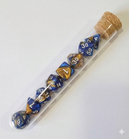 Esencias de Criaturas Místicas - Set Poliédrico de 7 Dados para Rol Perlados