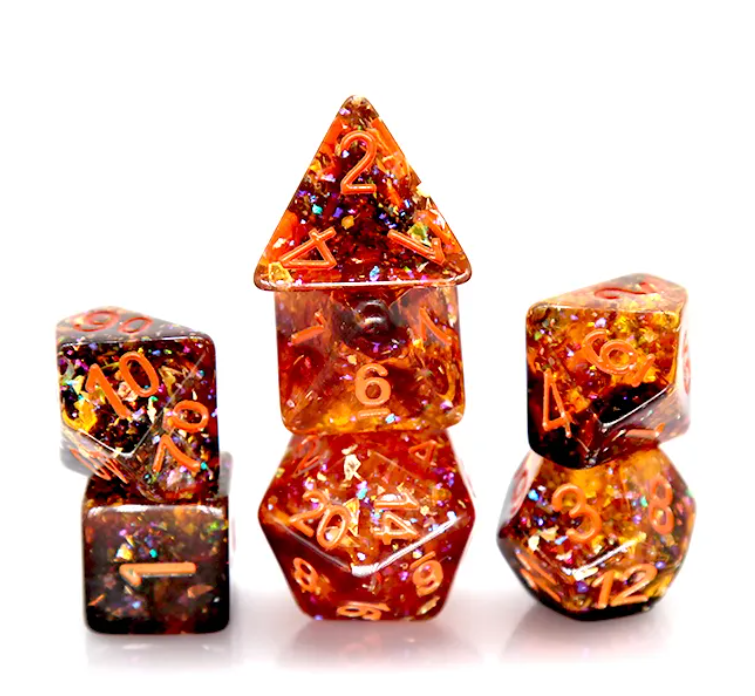Set de 7 Dados de Rol Resina