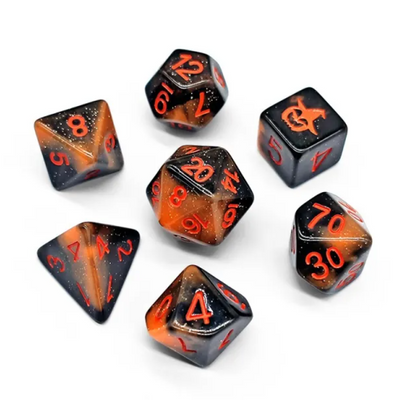 Set de 7 Dados de Rol Resina