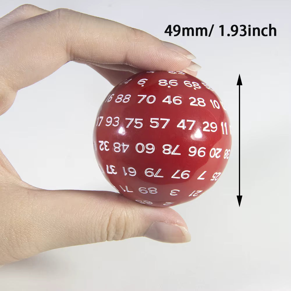 Dados Poliedricos 100 Lados D100 RPG Rol (49mm)