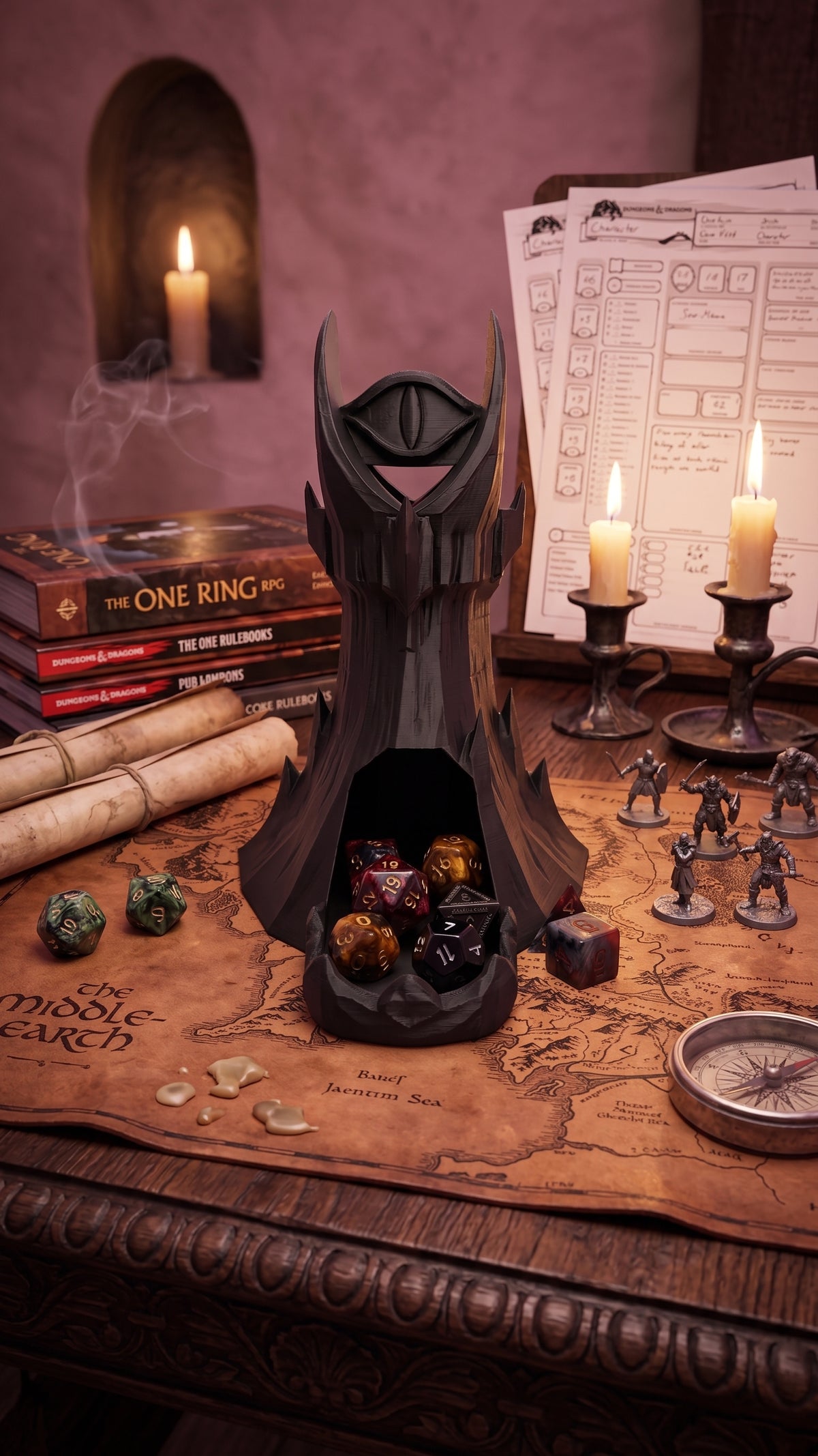 Torre Lanzadora de Dados (Dice Tower) para Juegos de Mesa y Rol
