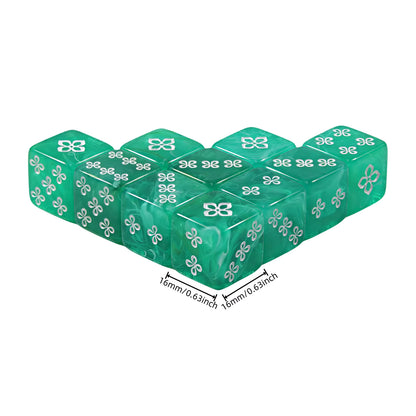 Set 10 Dados D6 Amor Pintas 16mm