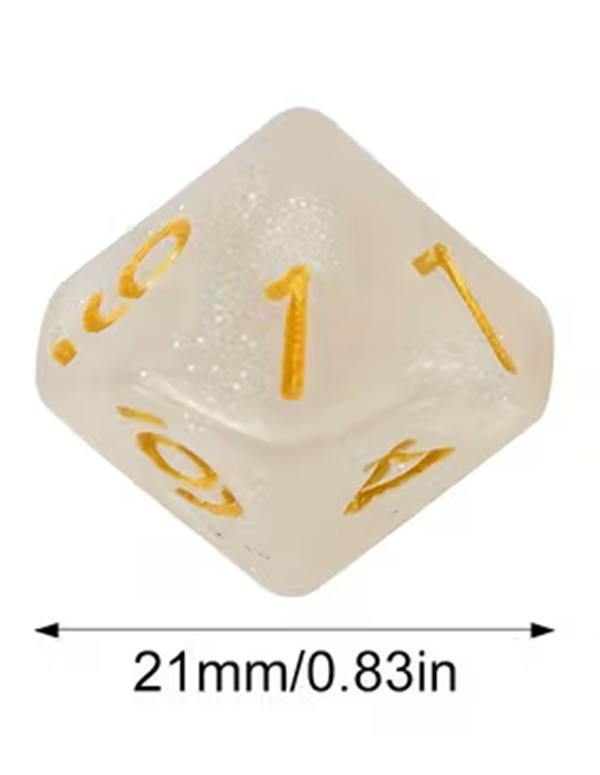 Set de 10 Dados D10 Colores Perlados RPG Vampiro