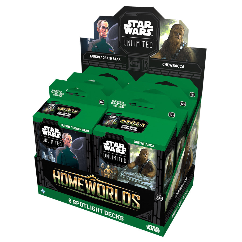 Star Wars Unlimited – Homeworlds Spotlight Deck Display