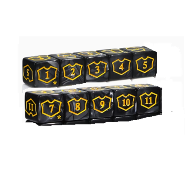Set Pack 10 Dados D6 Contadores Magic Mtg Matematicas 16mm